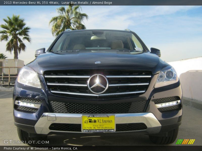Lunar Blue Metallic / Almond Beige 2013 Mercedes-Benz ML 350 4Matic