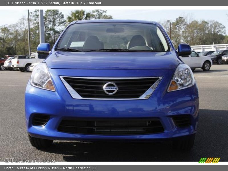 Metallic Blue / Charcoal 2013 Nissan Versa 1.6 SV Sedan