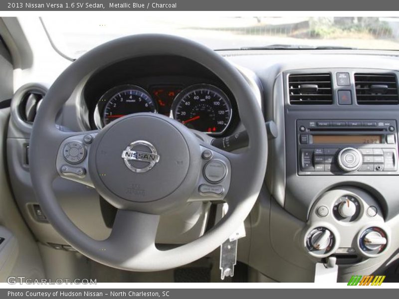 Metallic Blue / Charcoal 2013 Nissan Versa 1.6 SV Sedan