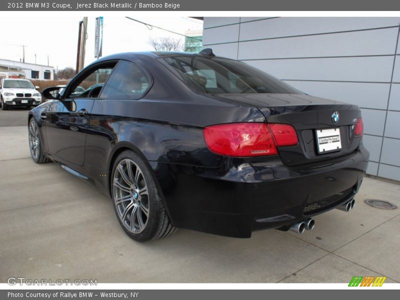 Jerez Black Metallic / Bamboo Beige 2012 BMW M3 Coupe