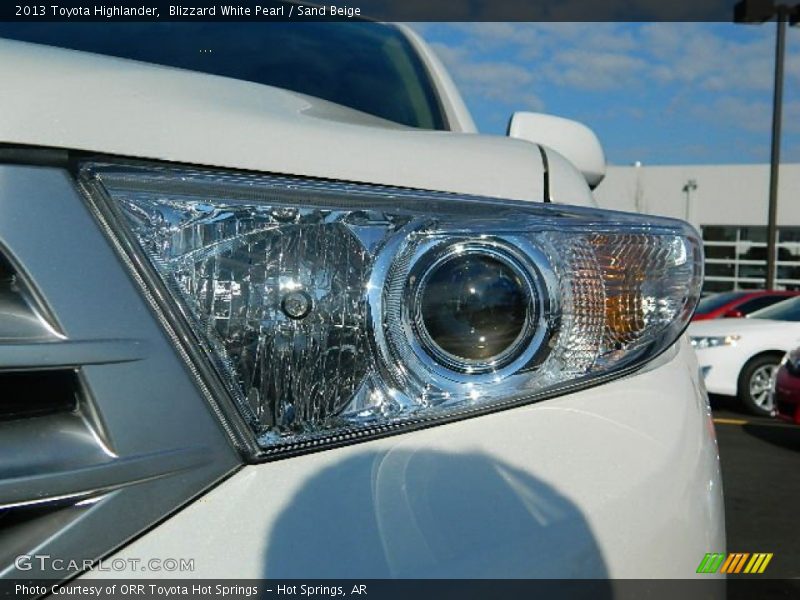 Blizzard White Pearl / Sand Beige 2013 Toyota Highlander