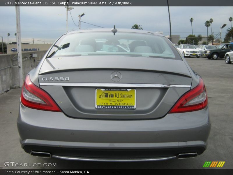 Paladium Silver Metallic / Ash/Black 2013 Mercedes-Benz CLS 550 Coupe