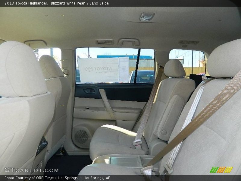 Blizzard White Pearl / Sand Beige 2013 Toyota Highlander