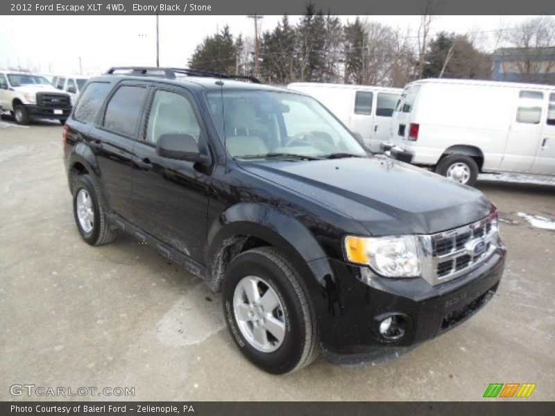 Ebony Black / Stone 2012 Ford Escape XLT 4WD
