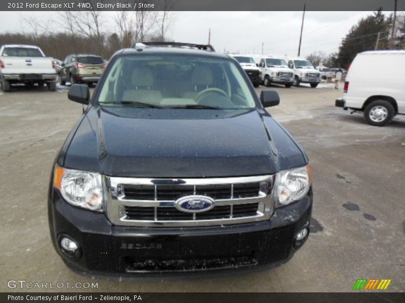 Ebony Black / Stone 2012 Ford Escape XLT 4WD