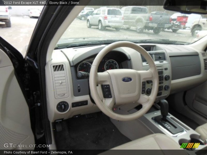 Ebony Black / Stone 2012 Ford Escape XLT 4WD