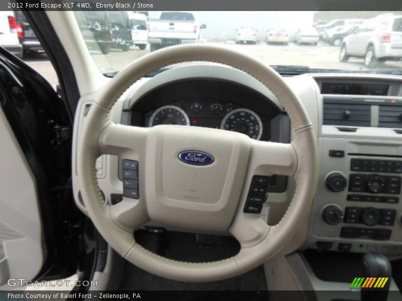 Ebony Black / Stone 2012 Ford Escape XLT 4WD