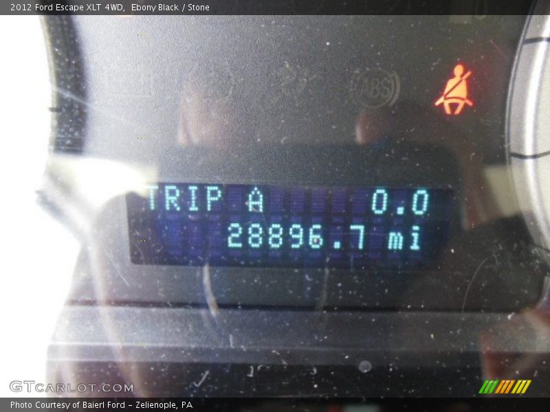 Ebony Black / Stone 2012 Ford Escape XLT 4WD