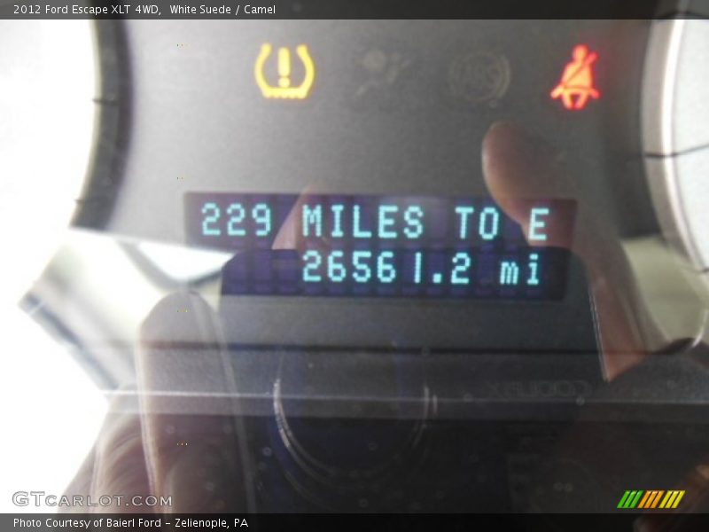 White Suede / Camel 2012 Ford Escape XLT 4WD