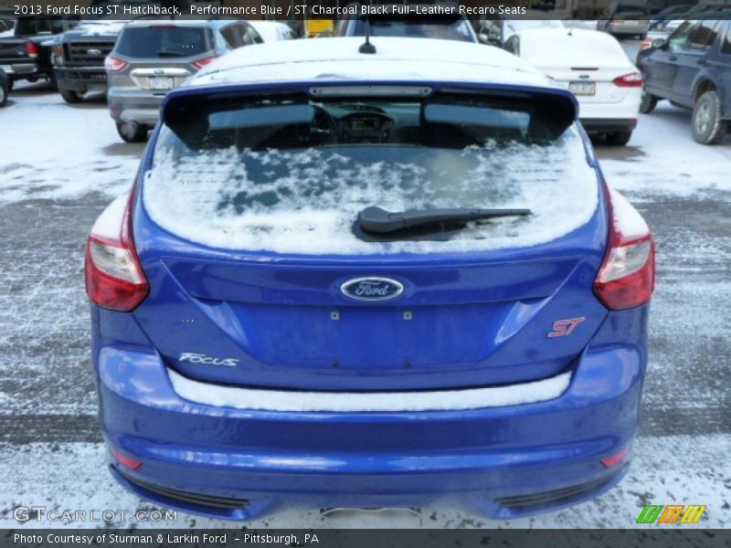 Performance Blue / ST Charcoal Black Full-Leather Recaro Seats 2013 Ford Focus ST Hatchback
