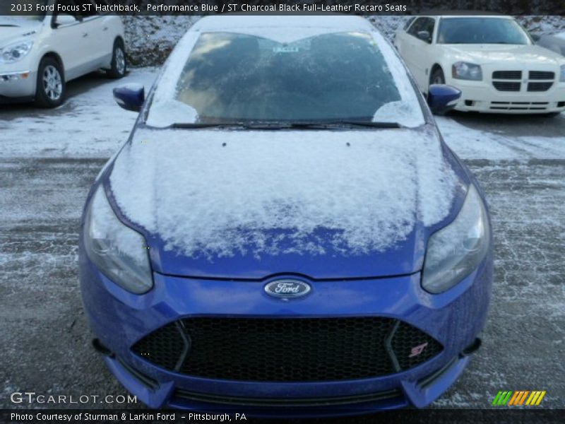 Performance Blue / ST Charcoal Black Full-Leather Recaro Seats 2013 Ford Focus ST Hatchback