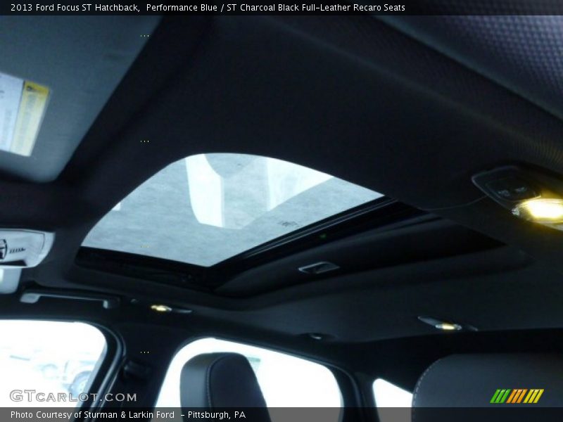 Performance Blue / ST Charcoal Black Full-Leather Recaro Seats 2013 Ford Focus ST Hatchback