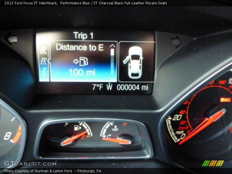 Performance Blue / ST Charcoal Black Full-Leather Recaro Seats 2013 Ford Focus ST Hatchback