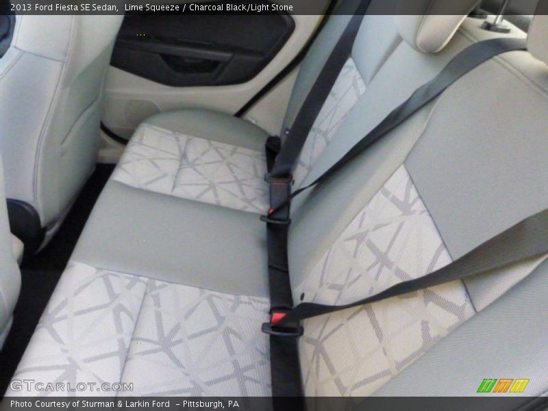 Lime Squeeze / Charcoal Black/Light Stone 2013 Ford Fiesta SE Sedan