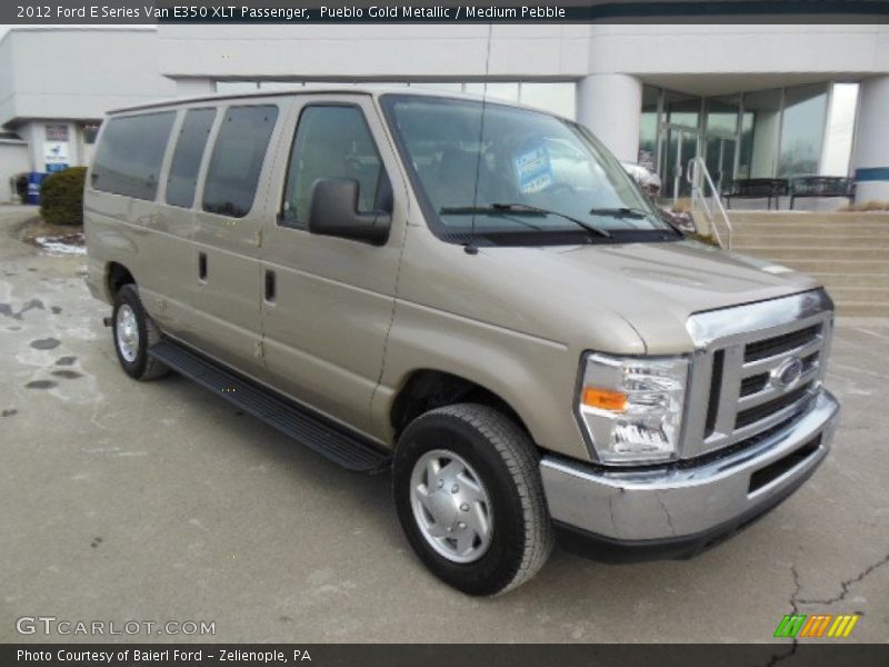 Pueblo Gold Metallic / Medium Pebble 2012 Ford E Series Van E350 XLT Passenger
