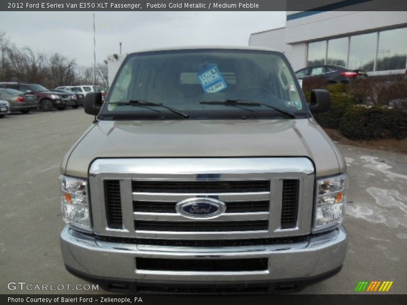 Pueblo Gold Metallic / Medium Pebble 2012 Ford E Series Van E350 XLT Passenger