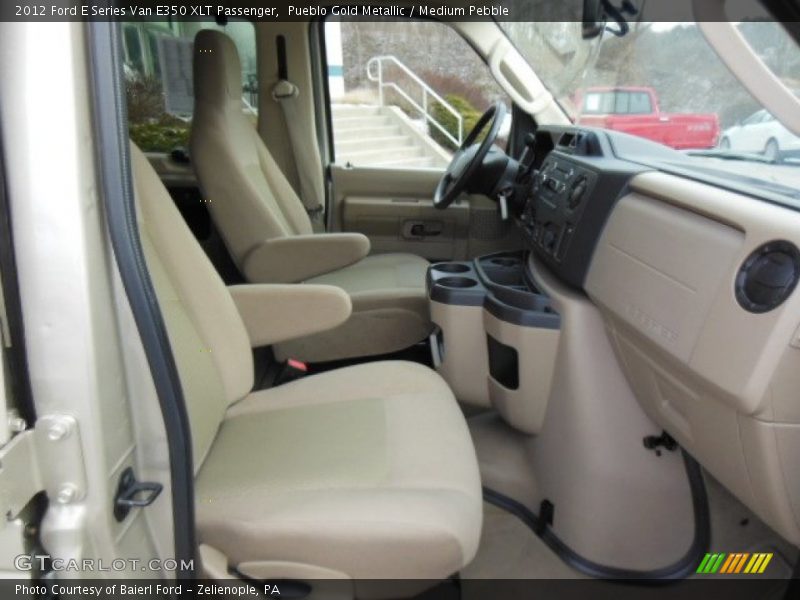 Pueblo Gold Metallic / Medium Pebble 2012 Ford E Series Van E350 XLT Passenger