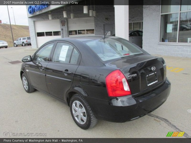 Ebony Black / Gray 2007 Hyundai Accent GLS Sedan