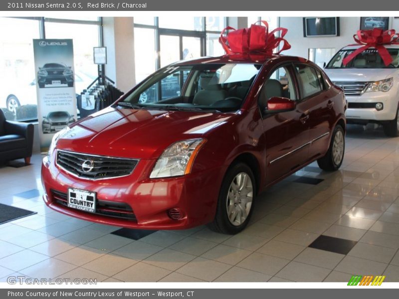 Red Brick / Charcoal 2011 Nissan Sentra 2.0 S