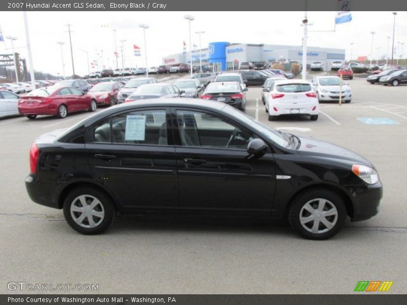 Ebony Black / Gray 2007 Hyundai Accent GLS Sedan