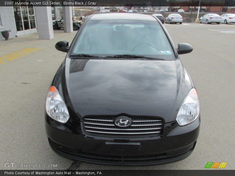 Ebony Black / Gray 2007 Hyundai Accent GLS Sedan