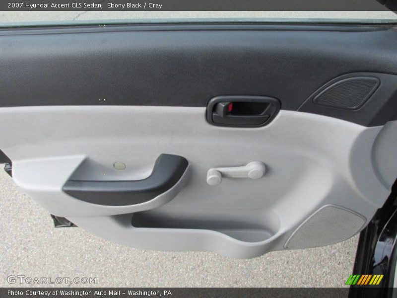 Ebony Black / Gray 2007 Hyundai Accent GLS Sedan