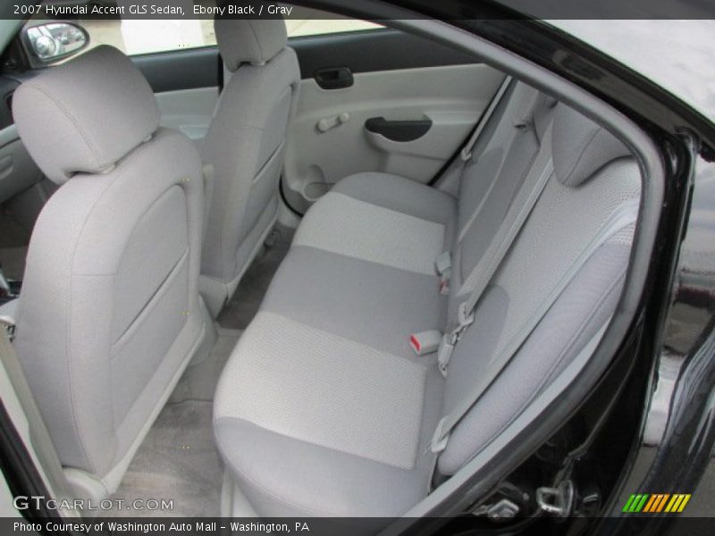 Rear Seat of 2007 Accent GLS Sedan