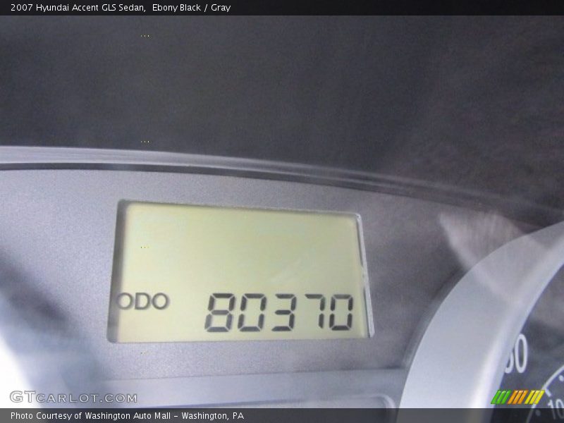 Ebony Black / Gray 2007 Hyundai Accent GLS Sedan