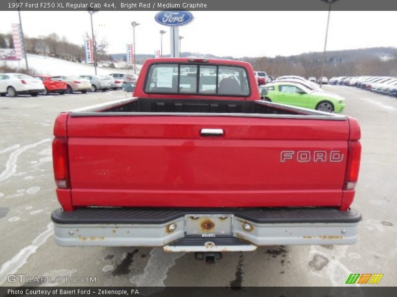 Bright Red / Medium Graphite 1997 Ford F250 XL Regular Cab 4x4