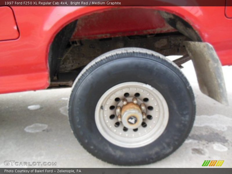 Bright Red / Medium Graphite 1997 Ford F250 XL Regular Cab 4x4