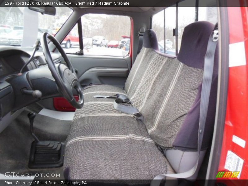  1997 F250 XL Regular Cab 4x4 Medium Graphite Interior