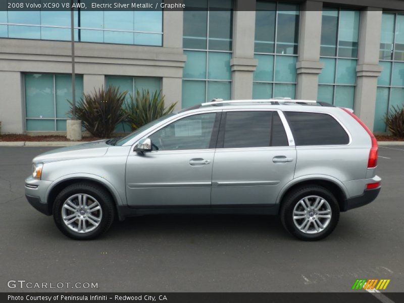 Electric Silver Metallic / Graphite 2008 Volvo XC90 V8 AWD