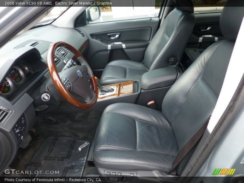 Electric Silver Metallic / Graphite 2008 Volvo XC90 V8 AWD