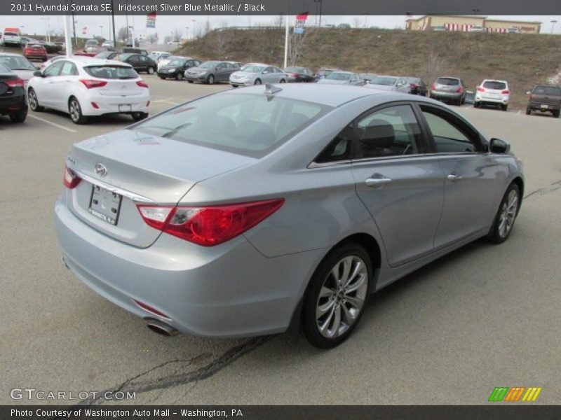 Iridescent Silver Blue Metallic / Black 2011 Hyundai Sonata SE