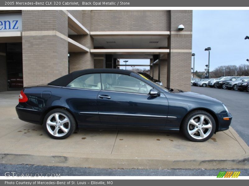 Black Opal Metallic / Stone 2005 Mercedes-Benz CLK 320 Cabriolet