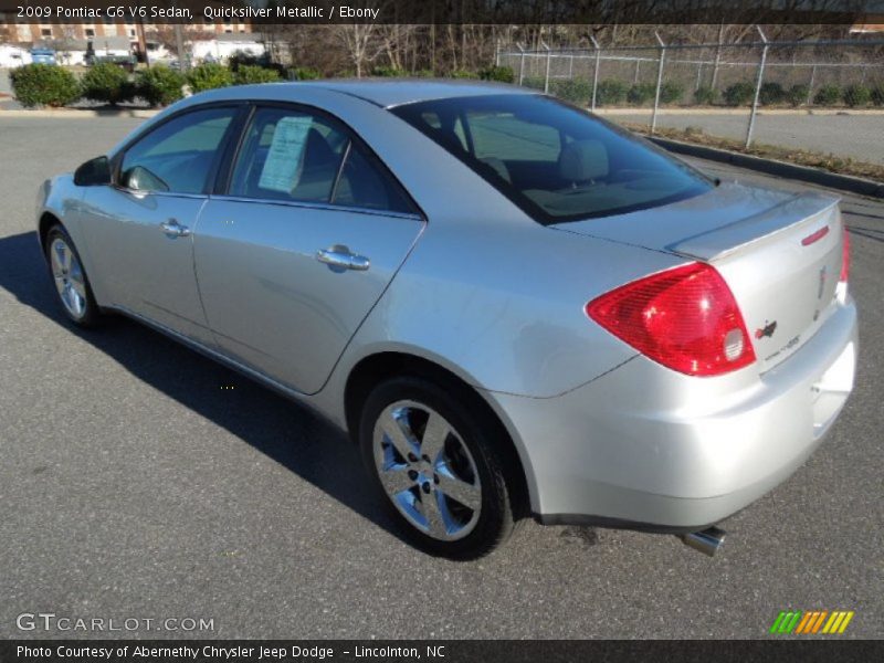 Quicksilver Metallic / Ebony 2009 Pontiac G6 V6 Sedan