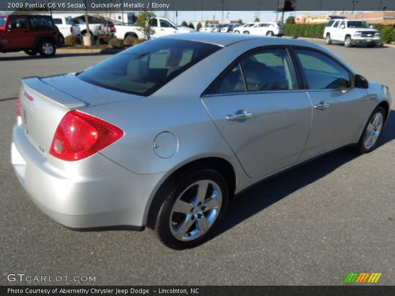 Quicksilver Metallic / Ebony 2009 Pontiac G6 V6 Sedan