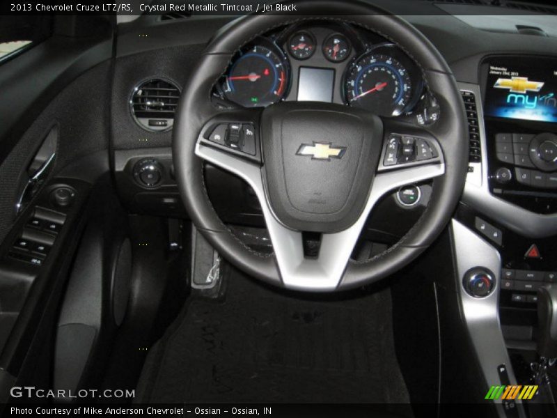 Crystal Red Metallic Tintcoat / Jet Black 2013 Chevrolet Cruze LTZ/RS
