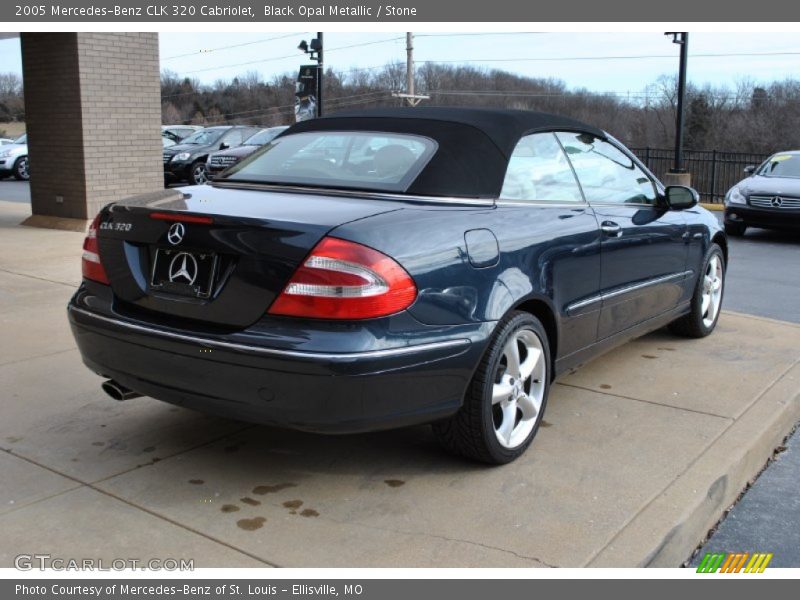 Black Opal Metallic / Stone 2005 Mercedes-Benz CLK 320 Cabriolet