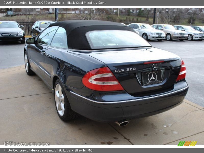 Black Opal Metallic / Stone 2005 Mercedes-Benz CLK 320 Cabriolet