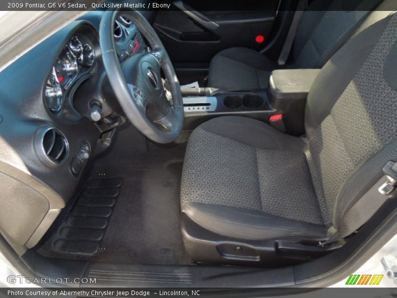 Quicksilver Metallic / Ebony 2009 Pontiac G6 V6 Sedan