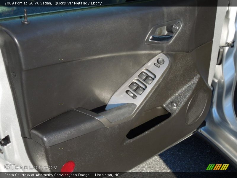 Quicksilver Metallic / Ebony 2009 Pontiac G6 V6 Sedan