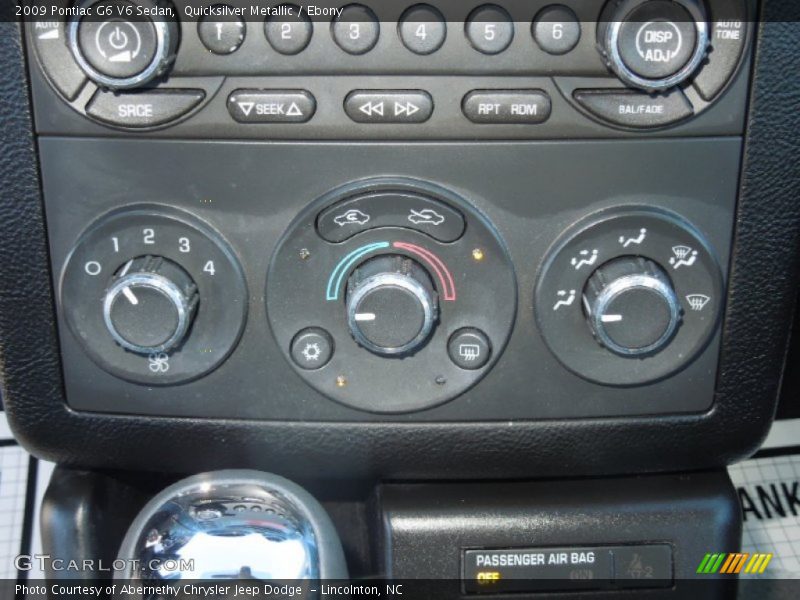 Quicksilver Metallic / Ebony 2009 Pontiac G6 V6 Sedan