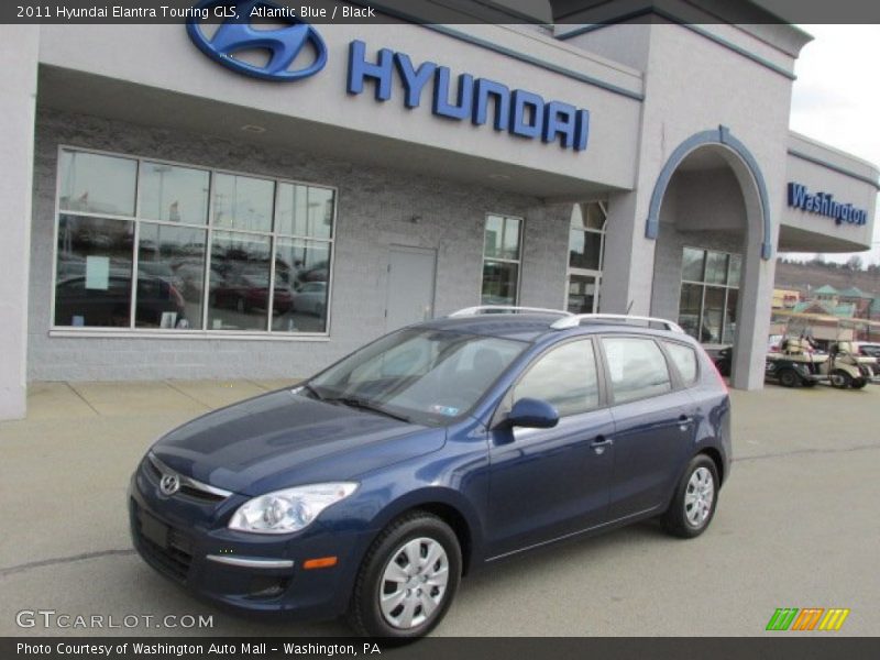 Atlantic Blue / Black 2011 Hyundai Elantra Touring GLS