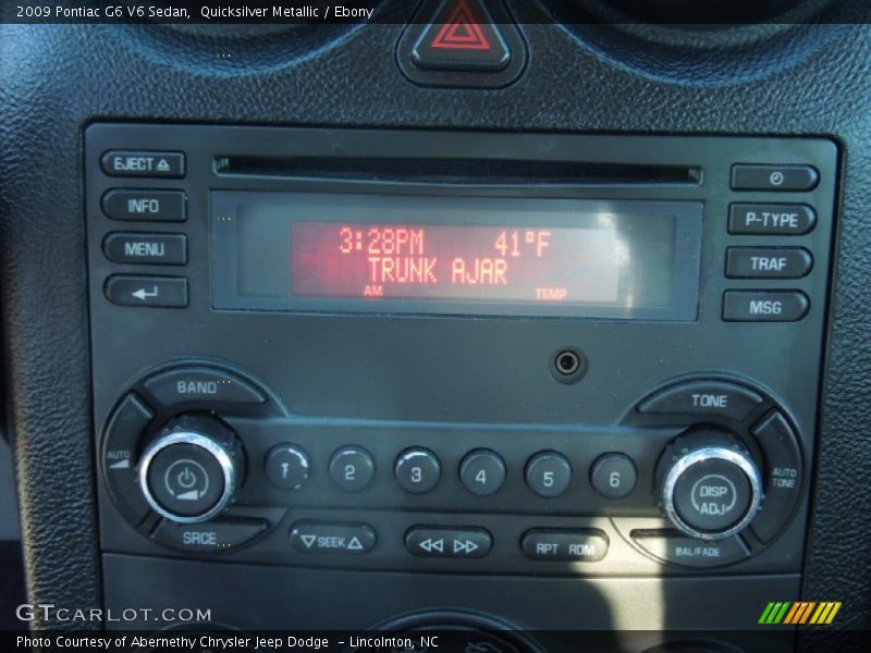 Quicksilver Metallic / Ebony 2009 Pontiac G6 V6 Sedan