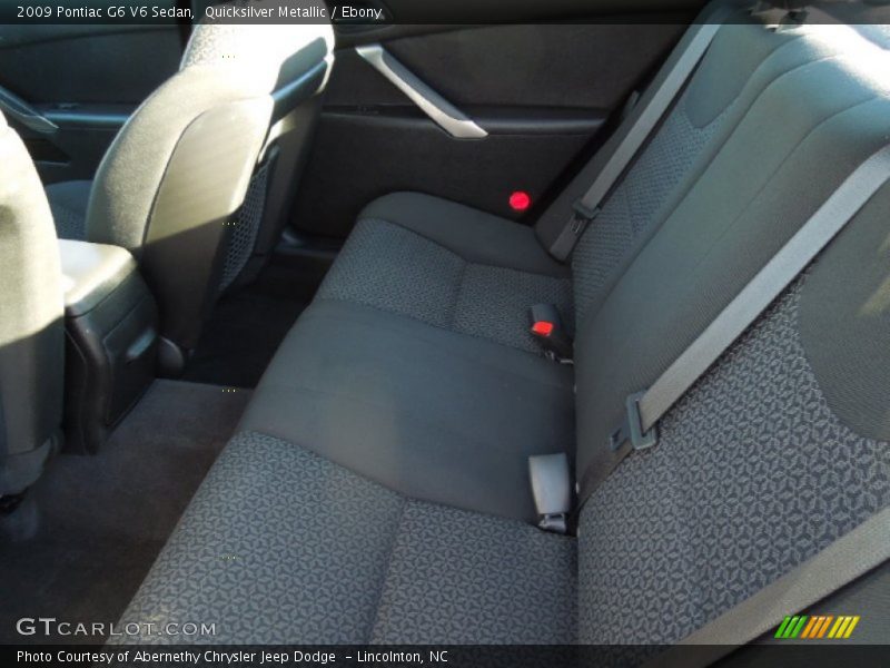 Quicksilver Metallic / Ebony 2009 Pontiac G6 V6 Sedan