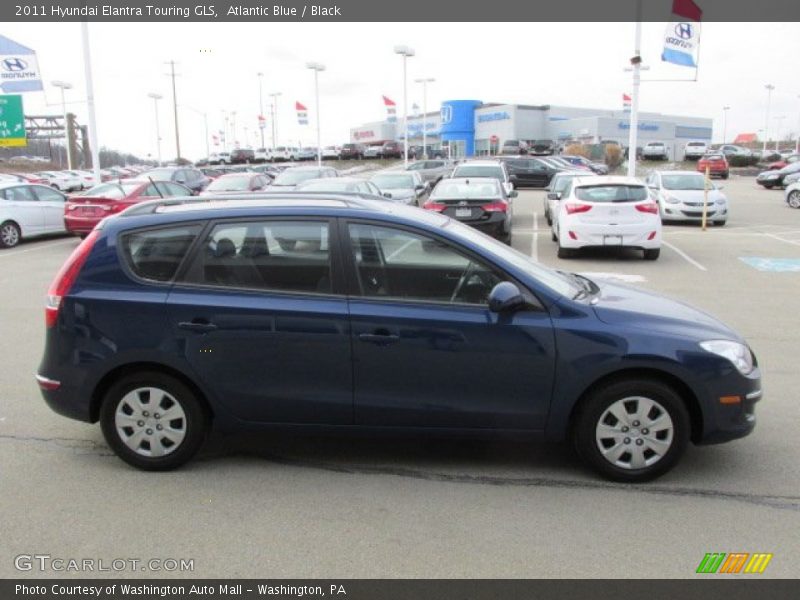 Atlantic Blue / Black 2011 Hyundai Elantra Touring GLS