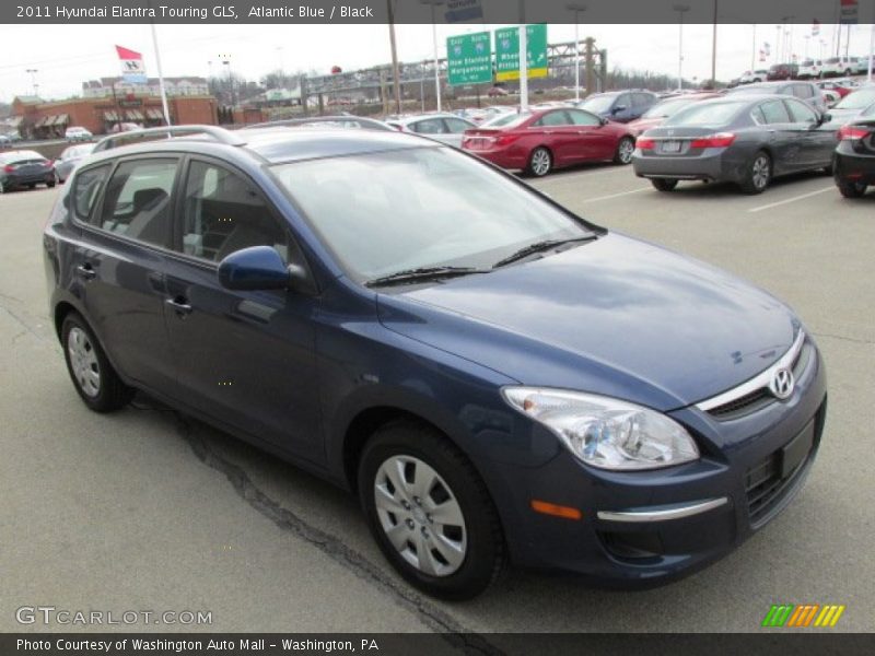 Atlantic Blue / Black 2011 Hyundai Elantra Touring GLS