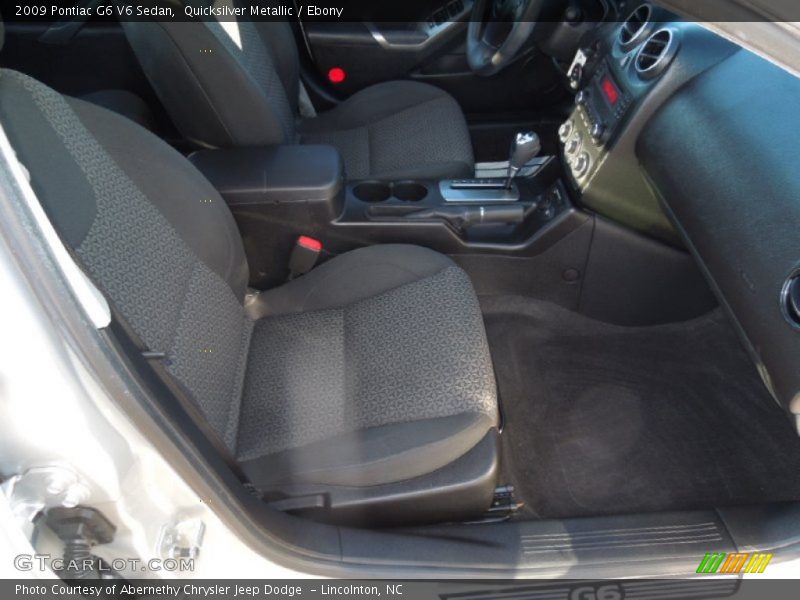 Quicksilver Metallic / Ebony 2009 Pontiac G6 V6 Sedan