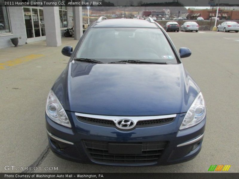 Atlantic Blue / Black 2011 Hyundai Elantra Touring GLS